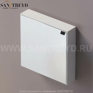 Agape 4x4 Шкаф с зеркалом 60 см в коробе из крашеного алюминия белый A4X4293Z