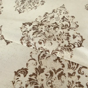 Ткань «Руза» 280 см вензель цвет бежевый