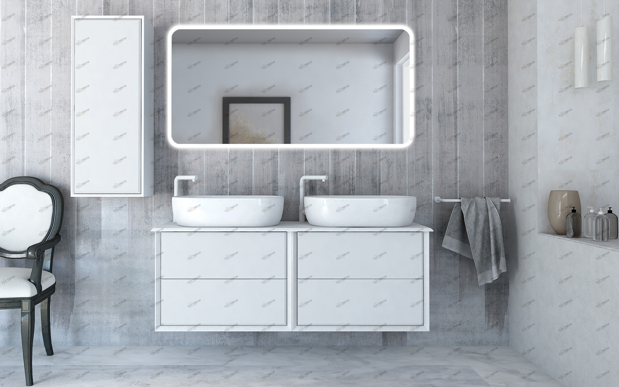 Мебель для ванной CEZARES BELLAGIO 140 Bianco Opaco