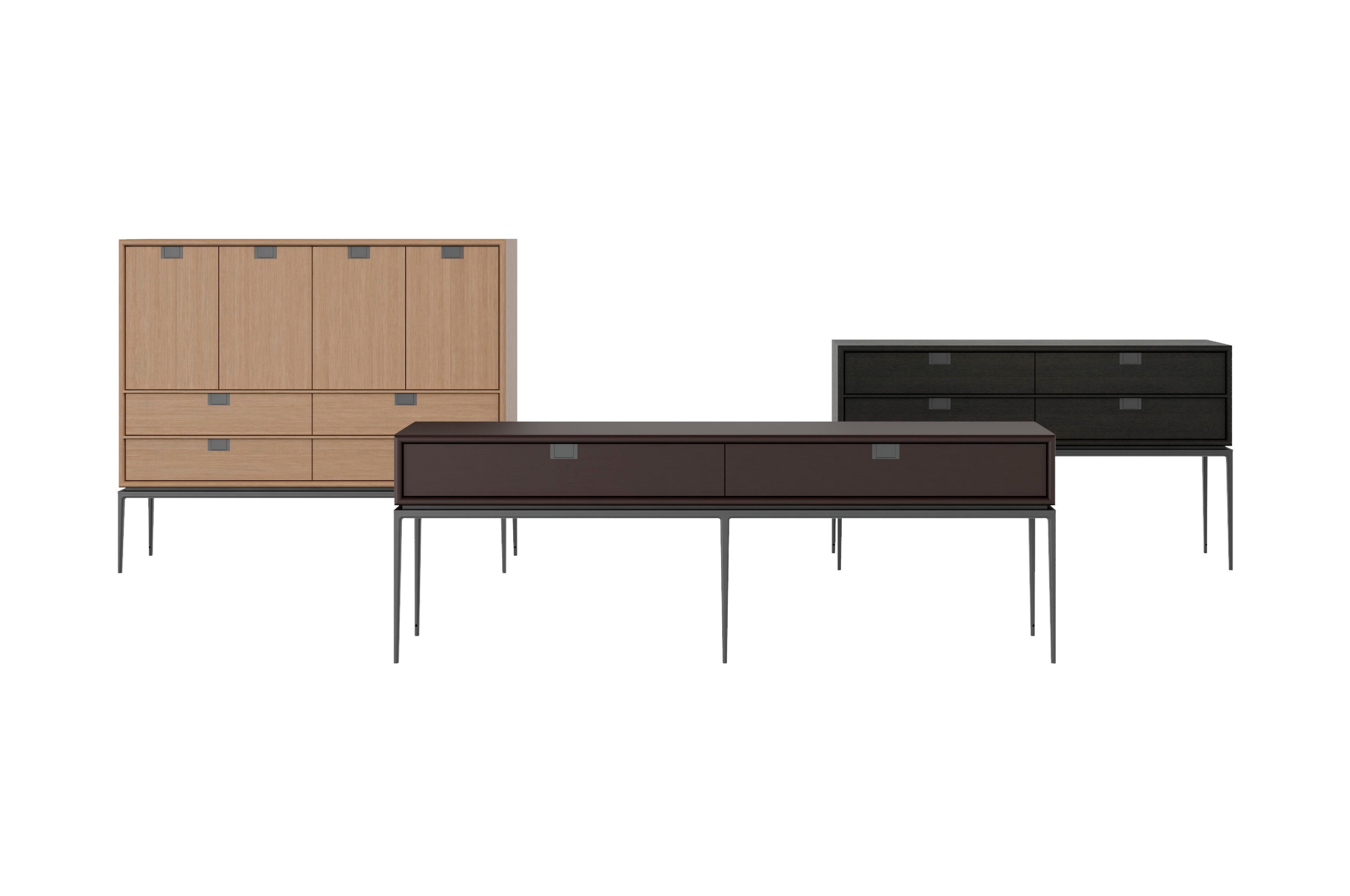 Деревянный сервант с распашными дверцами и ящиками Maxalto Artemone ARCH-00143597 - Вид №4