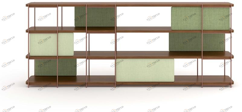 Momocca Модульный двухсторонний книжный шкаф Julia Ja05