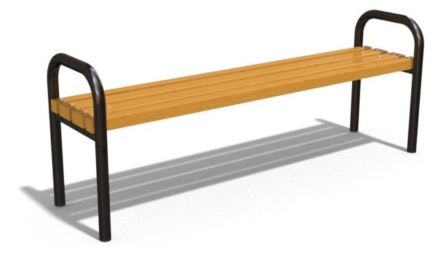 ENCHO ENCHEV - ETE Скамья из дерева и металла без спинки  97  - Вид №4