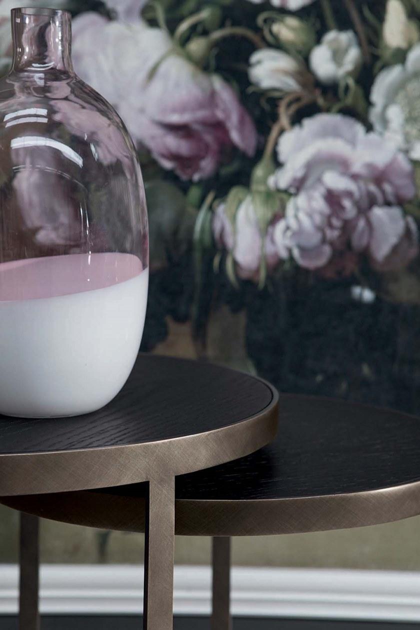 Tonin Casa Высокий круглый деревянный журнальный столик  T6237  - Вид №4