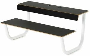 Nola Industrier Прямоугольный стол для общественных мест со встроенными скамейками  U03-10sploy(indoor)