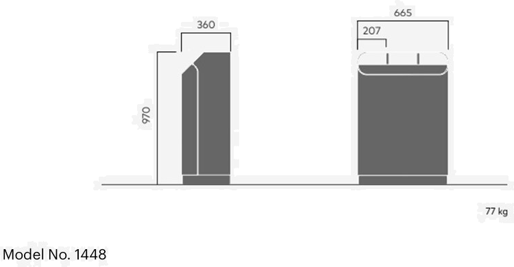 VESTRE Контейнер для мусора из оцинкованной стали Dialog sun-id-1465535 - Вид №7