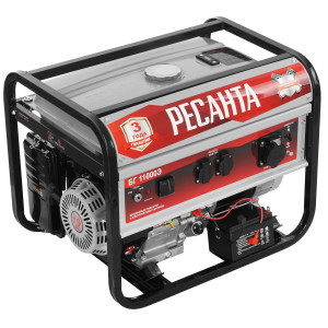 Электрогенератор   бензиновый Ресанта БГ11000Э 5346100
