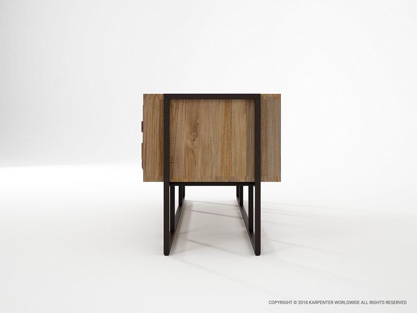 KARPENTER Тиковая тумба под ТВ с ящиками Carv'n sun-id-1515576 - Вид №4