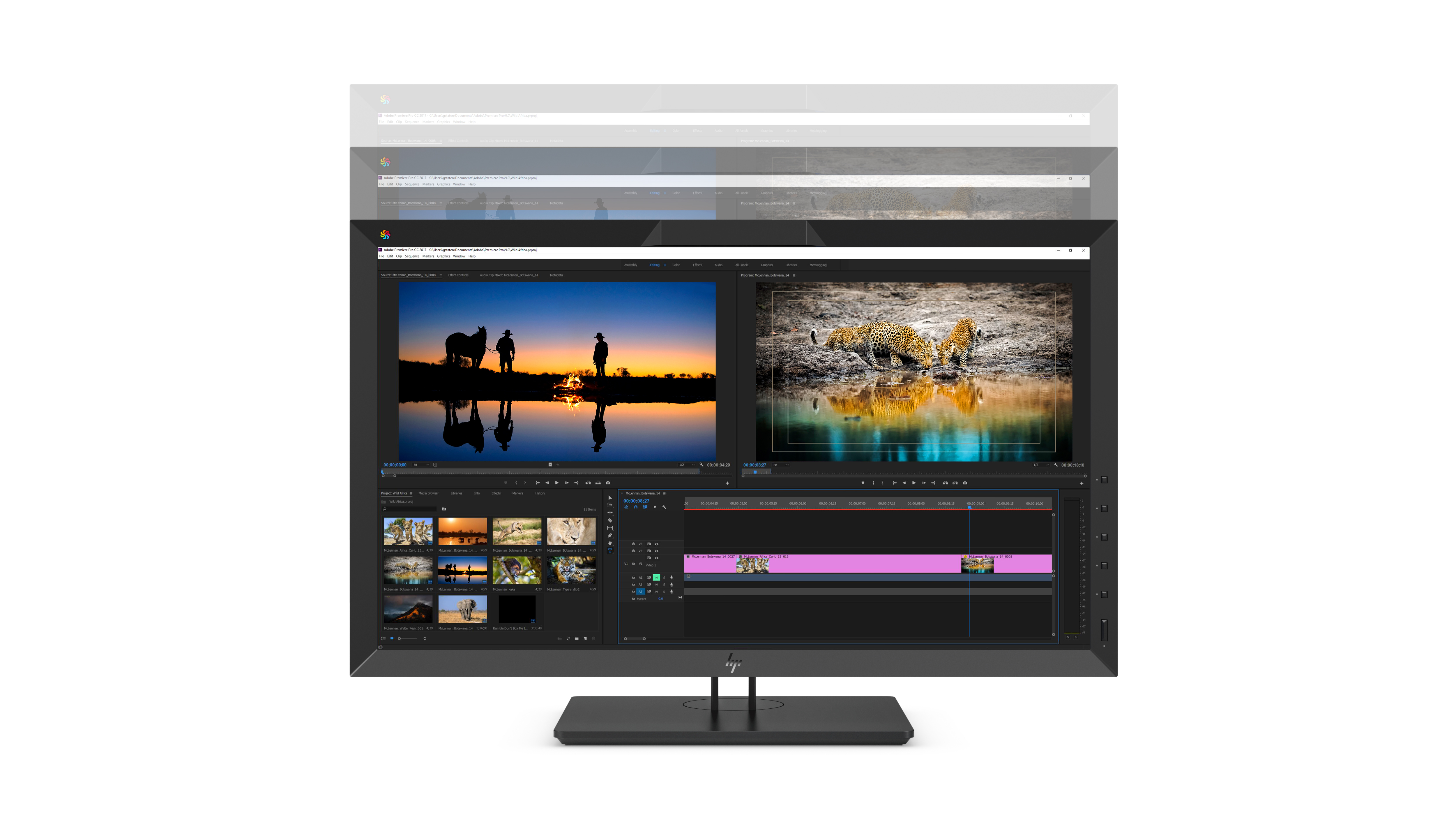 2NJ08A4#ABB dreamcolor z27x g2 27" display qhd 2560x1440 ips 250 5ms 16:9 2xhdmi 2xdp usb usb-c 3-3-0 HP HP DreamColor Santreyd  - Вид №6