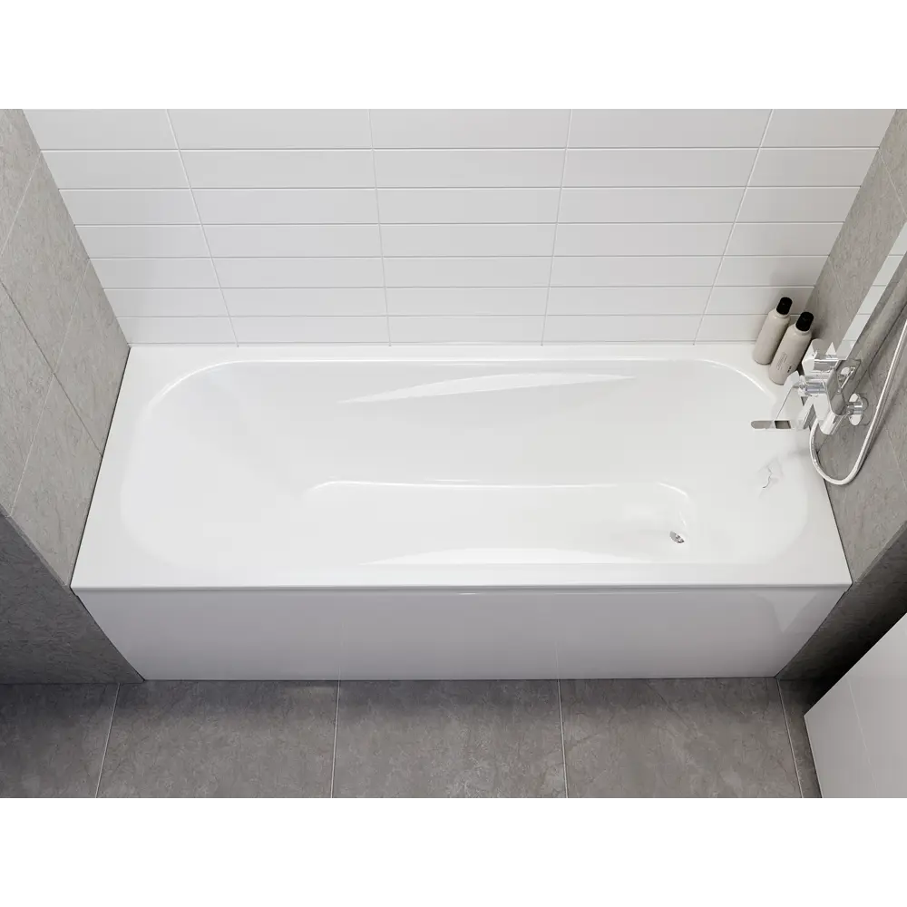 Ванна 100Acryl Luara акриловая 160x70 см ножки в комплекте STLM-2159199 - Вид №6