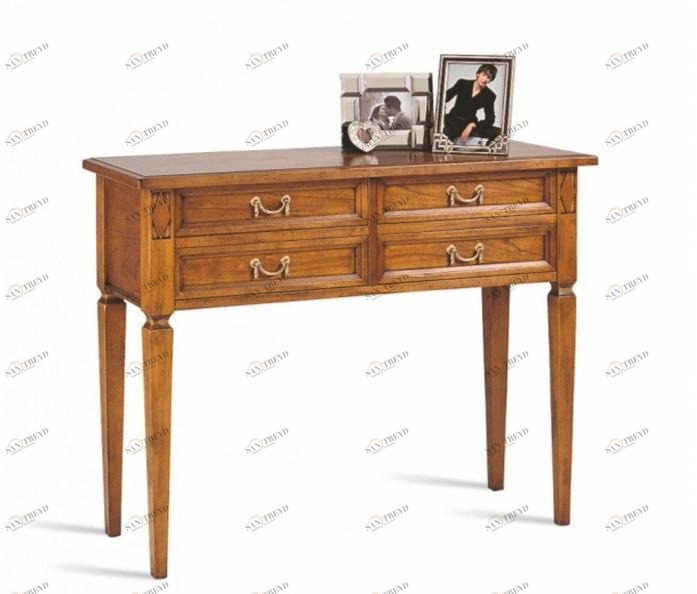 SELVA Прямоугольный консольный стол из вишневого дерева с ящиками Villa borghese 4370