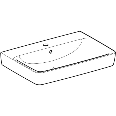 501.724.00.1 Накладная раковина Geberit Renova Plan Geberit  - Вид №1
