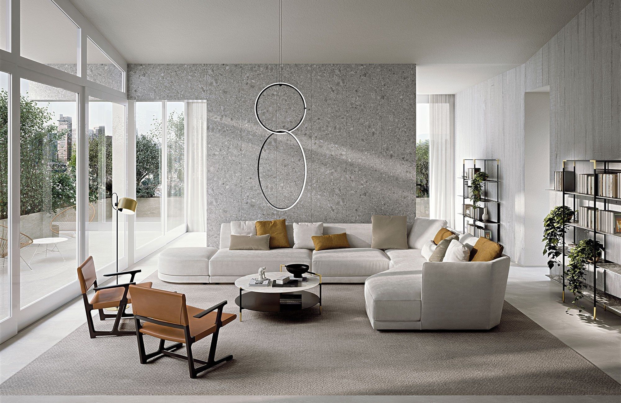 Круглый низкий журнальный столик Frigerio Кевин ARCH-00110772 - Вид №2