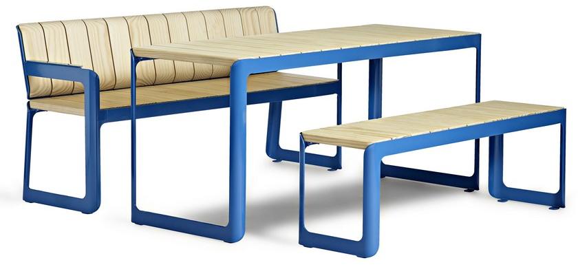 VESTRE Стол для общественных мест из стали и дерева Air sun-id-1464692 - Вид №1