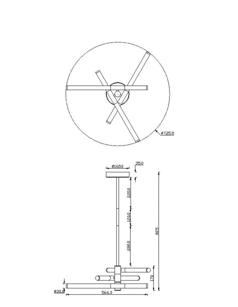 Акриловый стеклянный светодиодный подвесной светильник Maytoni Axis ARCH-00131210 - Вид №5