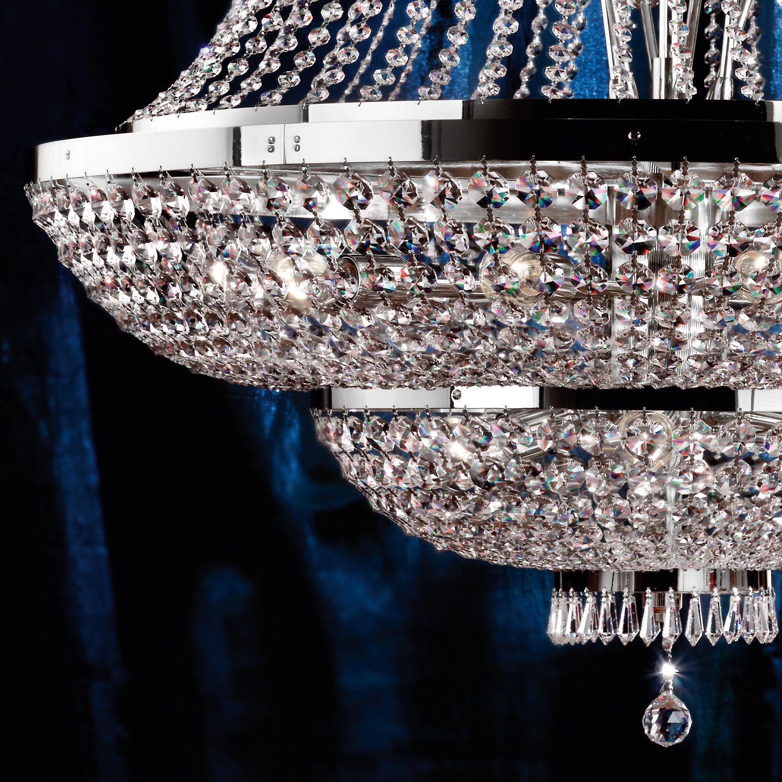 Латунная люстра с кристаллами Orion Sheraton ARCH-00076307 - Вид №1