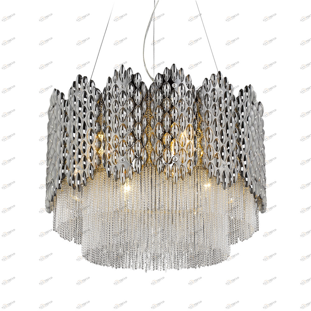 Подвесной светильник P68067-8 clear от Delight Collection DELIGHT COLLECTION ДИЗАЙНЕРСКИЕ 243864 Прозрачный;серебро 