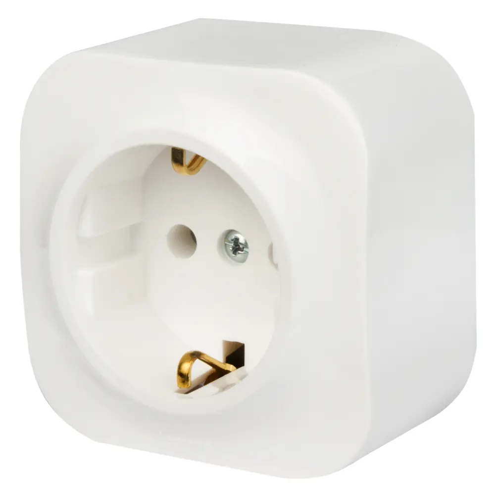 Розетка накладная Legrand Quteo с заземлением для открытого монтажа 16151305 STLM-1109573 - Вид №1