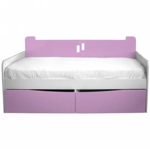 Детский диван-кровать с 2 ящиками "Лежебока Бобби" МАНДАРИН ЧУДИКИ 178782 Розовый