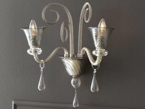 Cangini & Tucci Настенный светильник из дутого стекла с фиксированным кронштейном Anastasia Ap1151.2l