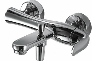 Смеситель для ванны с коротким изливом БЕЗ аксессуаров FLOW F671105C-01 bravat