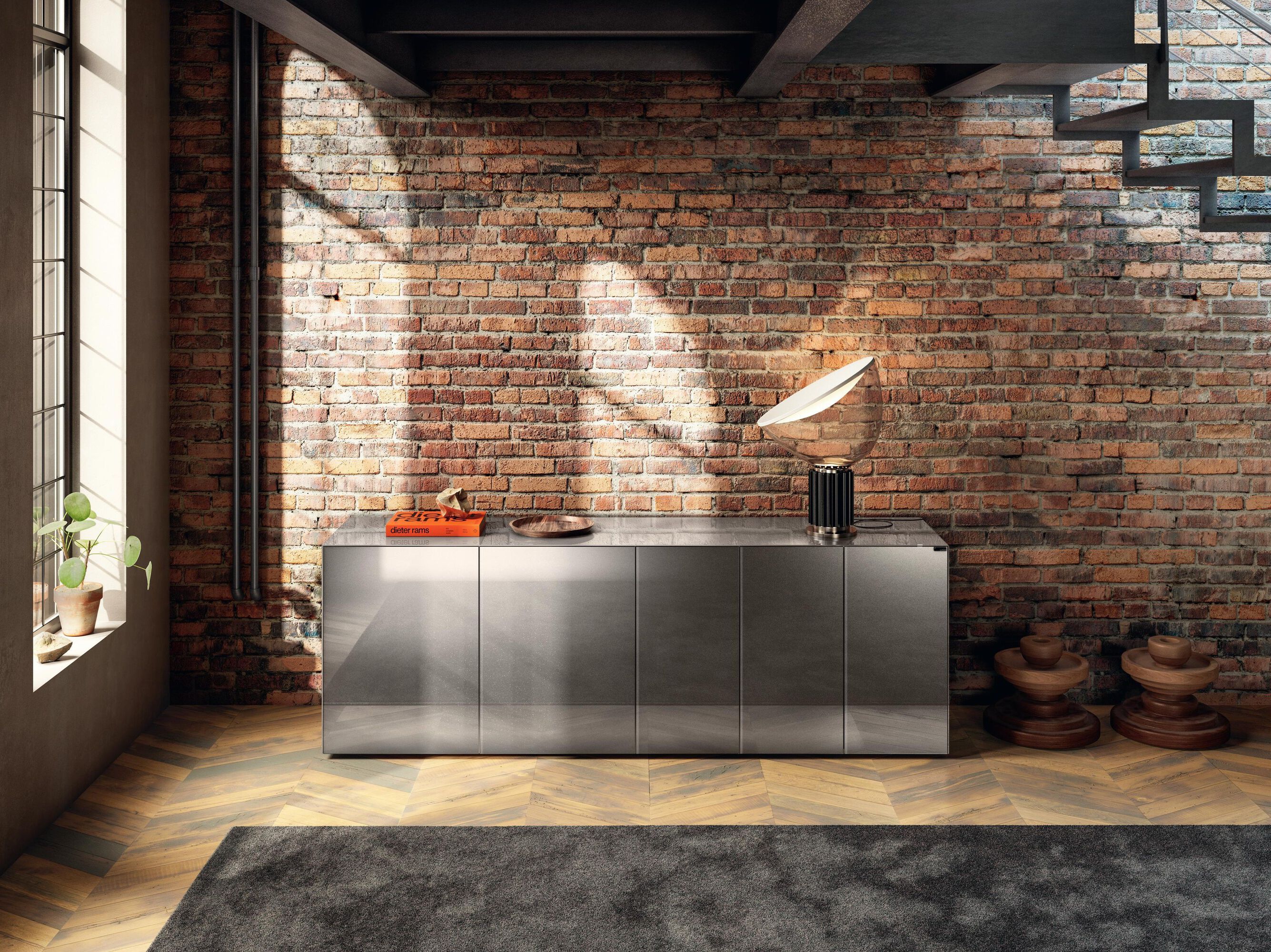 Стеклянный шкаф с распашными дверями Lago ARCH-00126473 - Вид №1