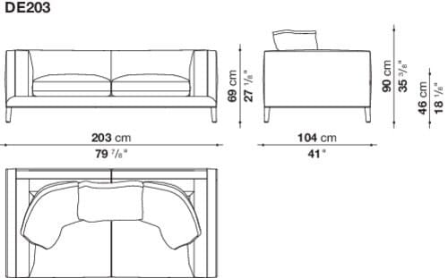 Кожаный диван Maxalto Dives Soft ARCH-00033445 - Вид №4