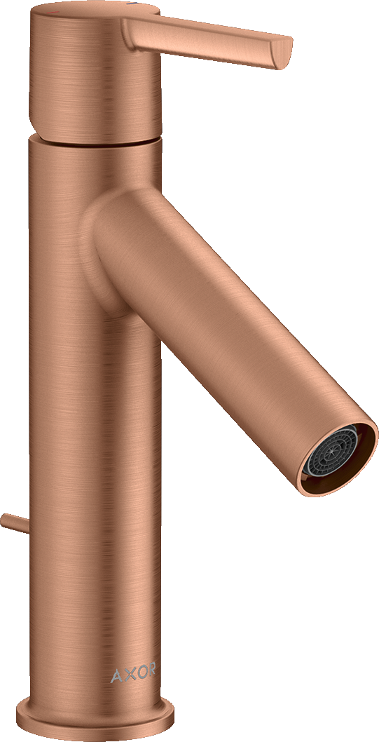 10001310 Смеситель для раковины 100, однорычажный, с рычажной ручкой и сливным гарнитуром AXOR STARCK