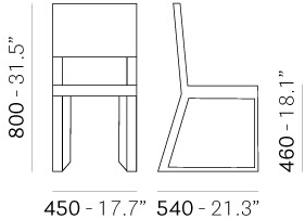 Pedrali Стул на санях из массива дерева Feel 450 - Вид №6