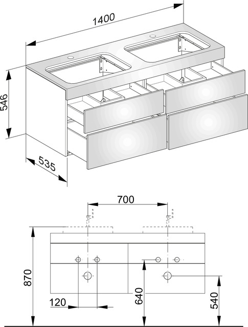 31575380100 Тумба под умывальник KEUCO Edition 400 - Вид №2