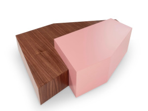 Деревянный журнальный столик для гостиной