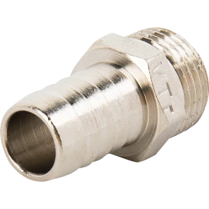 Штуцер Valtec для присоединения шланга 1/2 Рх16 мм  никелированная латунь VTr.650.N.0416