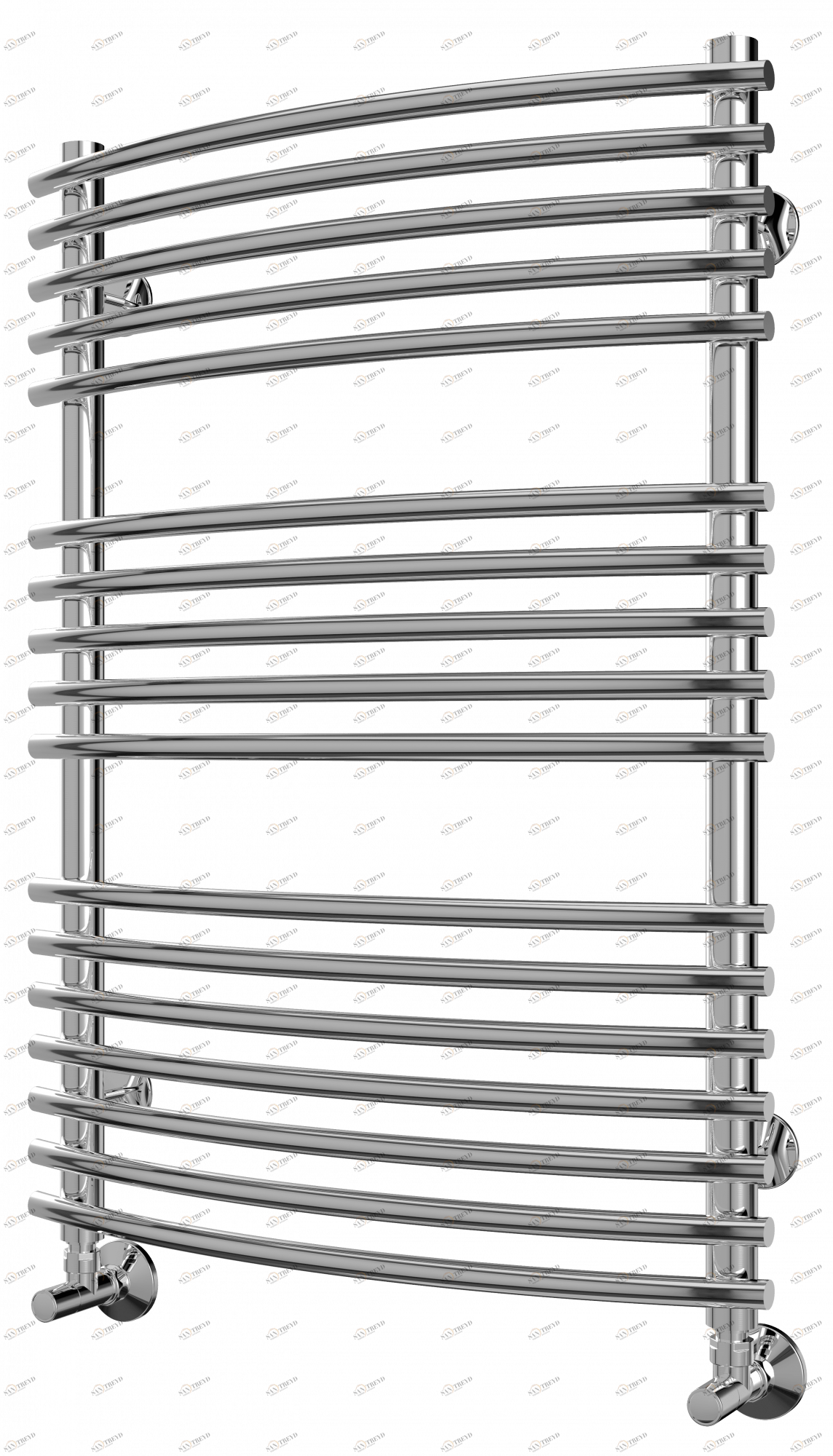 4620768886799 СТАНДАРТ Марио П17 500х796 (7+5+5) Полотенцесушитель TERMINUS RAL 9005 матовый