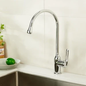 Смеситель для кухни Haiba HB71825 с высоким поворотным изливом и съемным носиком 89396805