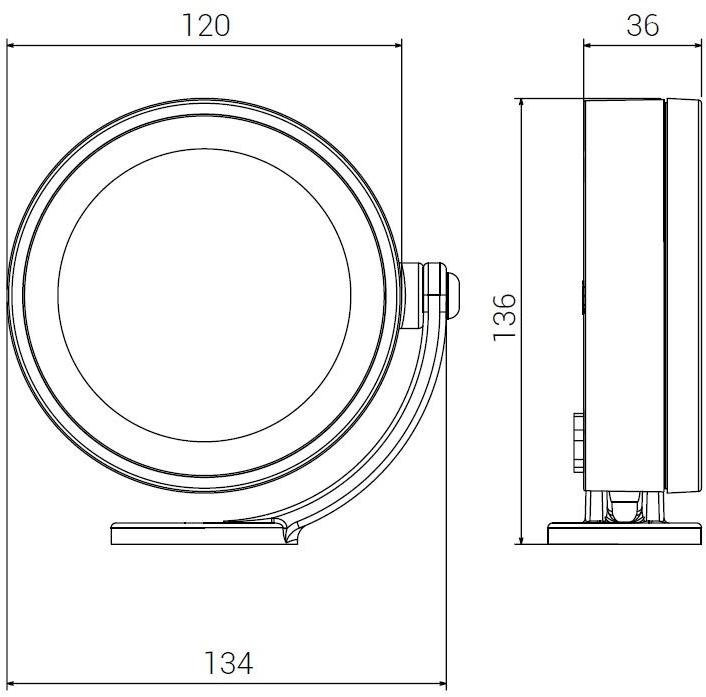 Goccia Illuminazione Регулируемый алюминиевый светодиодный проектор для улицы Clock sun-id-1438125 - Вид №5