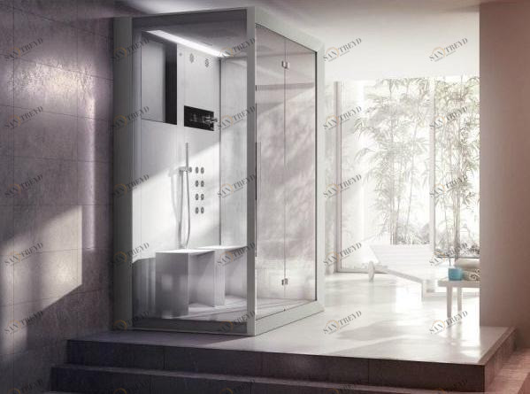 Jacuzzi® Многофункциональная душевая кабина с гидромассажем Frame sun-id-1474277