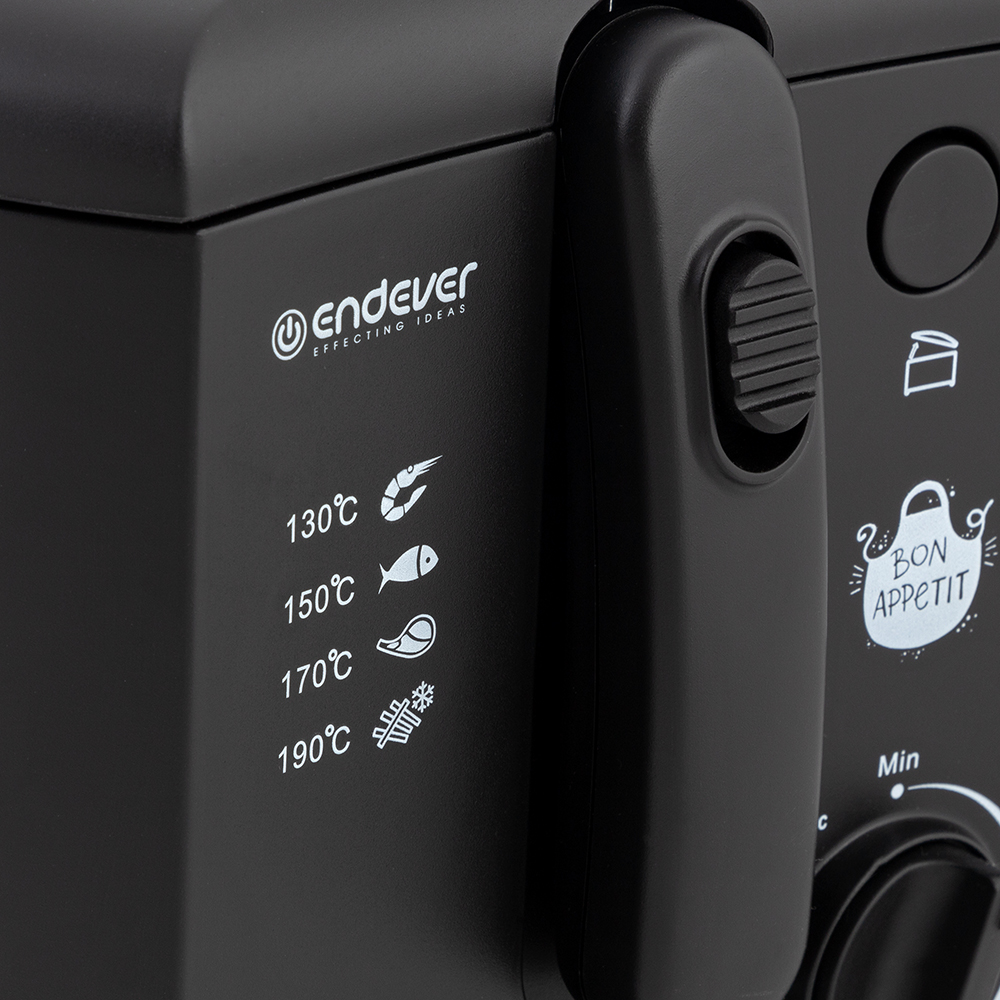 5350882 Фритюрница Endever Skyline FR-115 черный STDN-0126942 - Вид №4