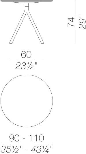 Lapalma Круглый садовый стол Fork outdoor sun-id-1419891 - Вид №10