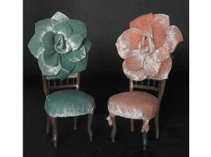 Мягкий стул из ткани