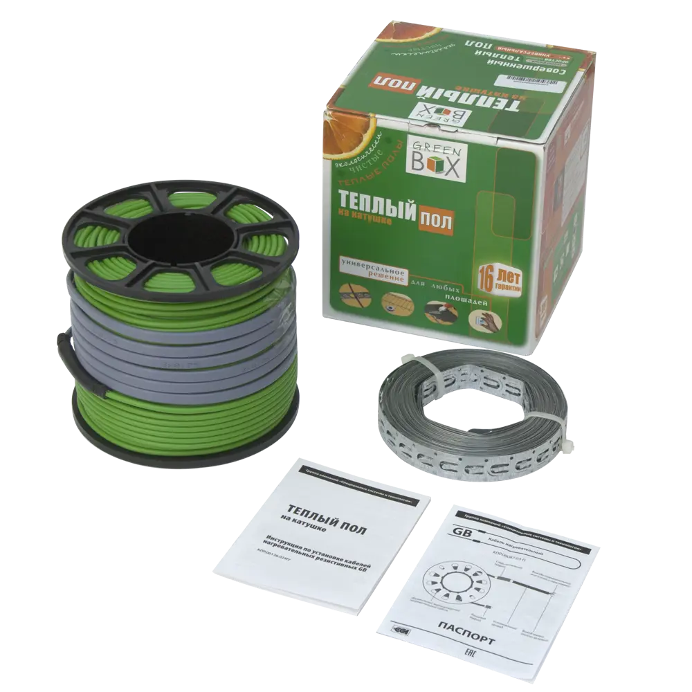 Нагревательный кабель для теплого пола GB-850 60 м, 850 Вт GREEN BOX STLM-2053668 - Вид №2