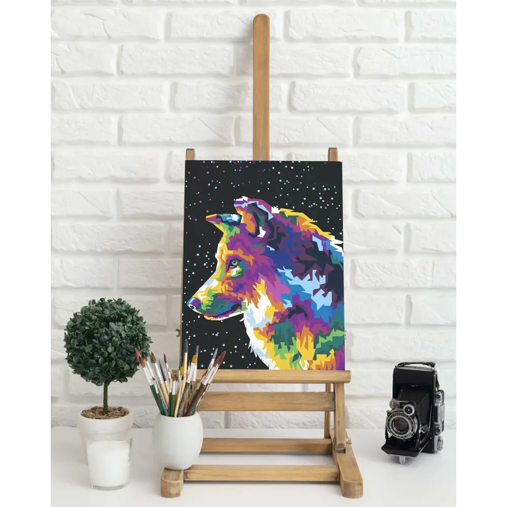 Картина по номерам Лайка в снегу 40х50 см FBRUSH STLM-2210059 - Вид №2