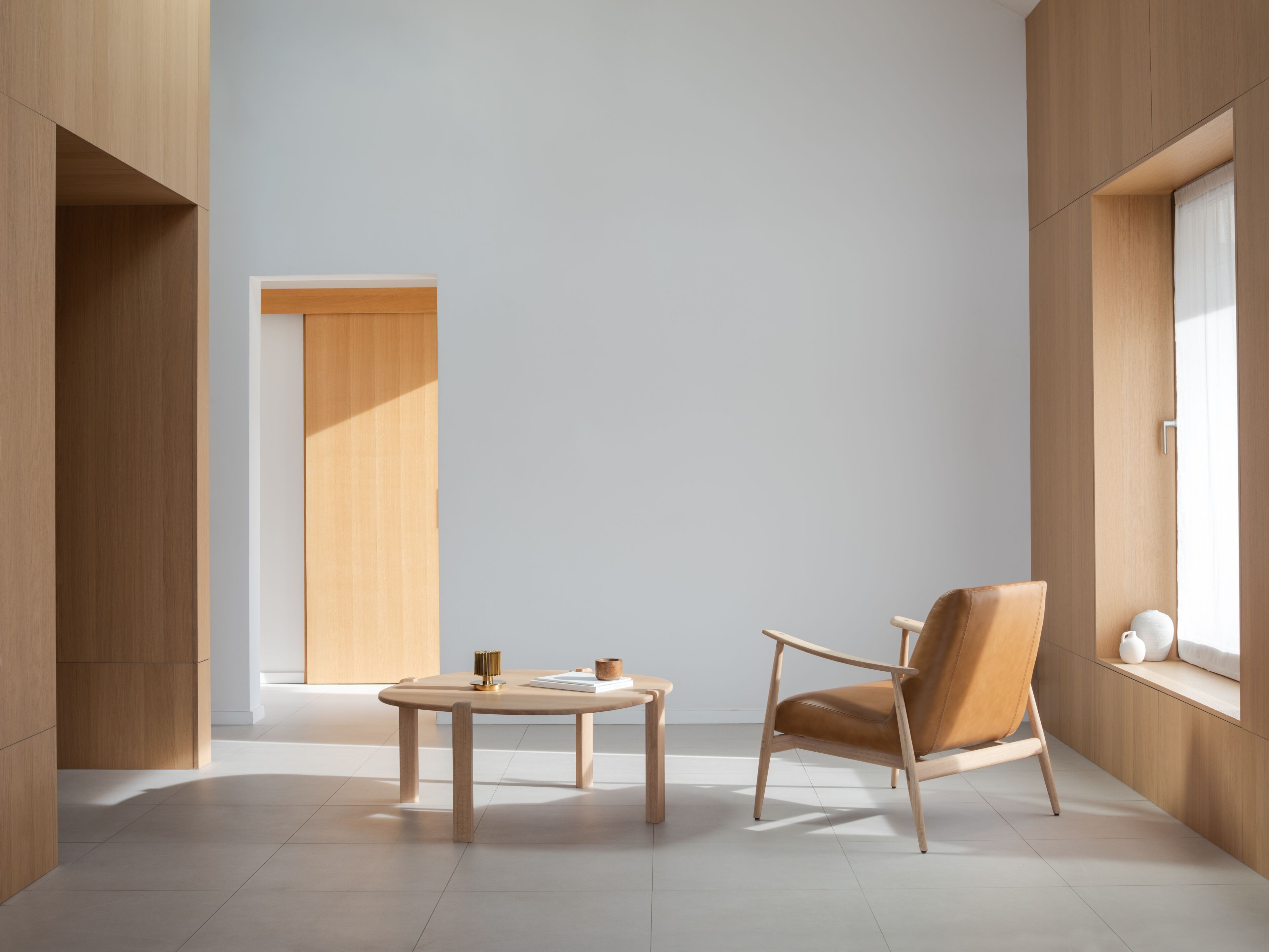 Круглый журнальный столик из дуба Gazzda KULIN ARCH-00066041 - Вид №6