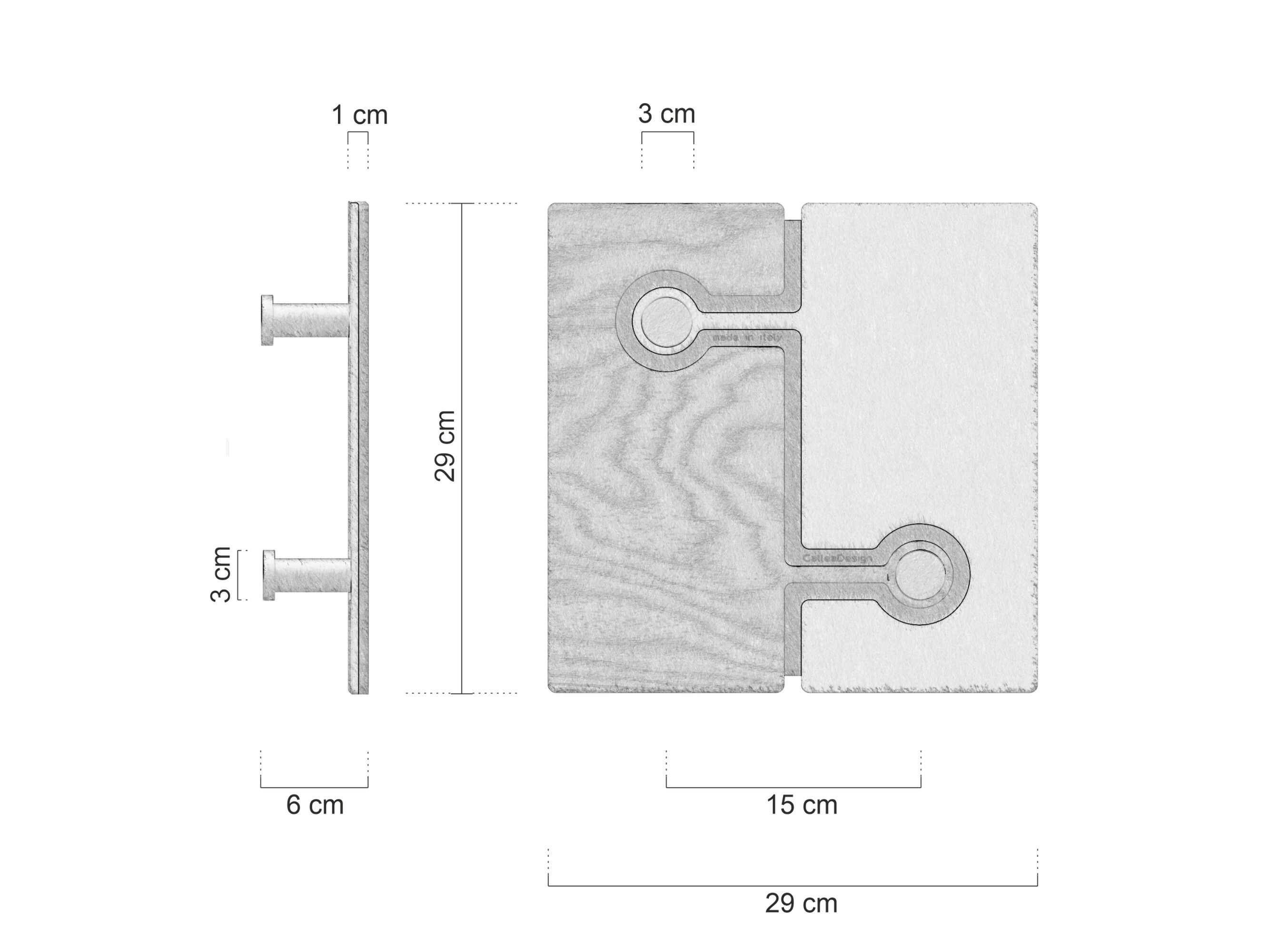 МДФ настенные вешалки CalleaDesign PETSY ARCH-00096630 - Вид №4