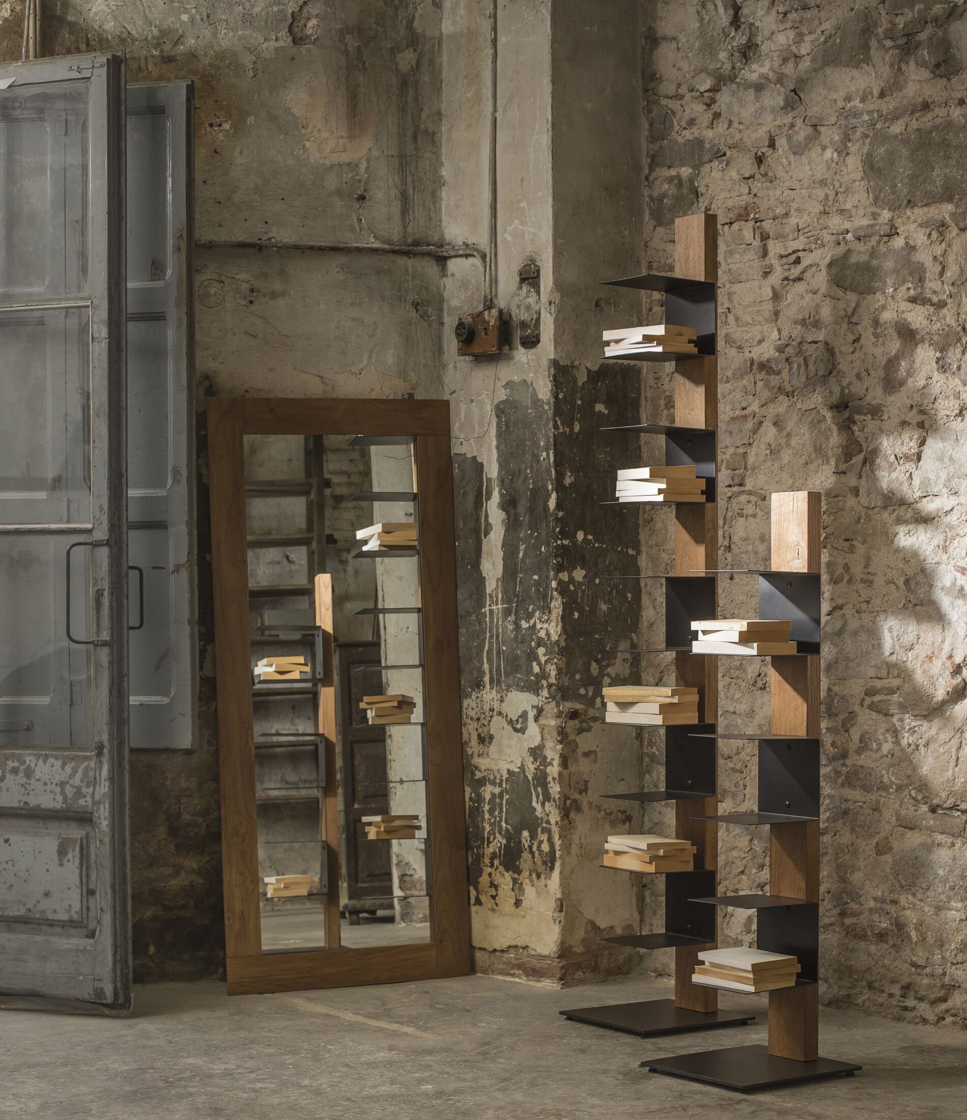 Прямоугольное зеркало из тикового дерева Pilma SQUARE ARCH-00131699 - Вид №1