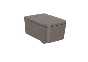 AZ46531660 SQUARE - Подвесной унитаз без ободка с горизонтальным выпуском (включает чашу и плавно закрывающуюся крышку) ROCA Inspira