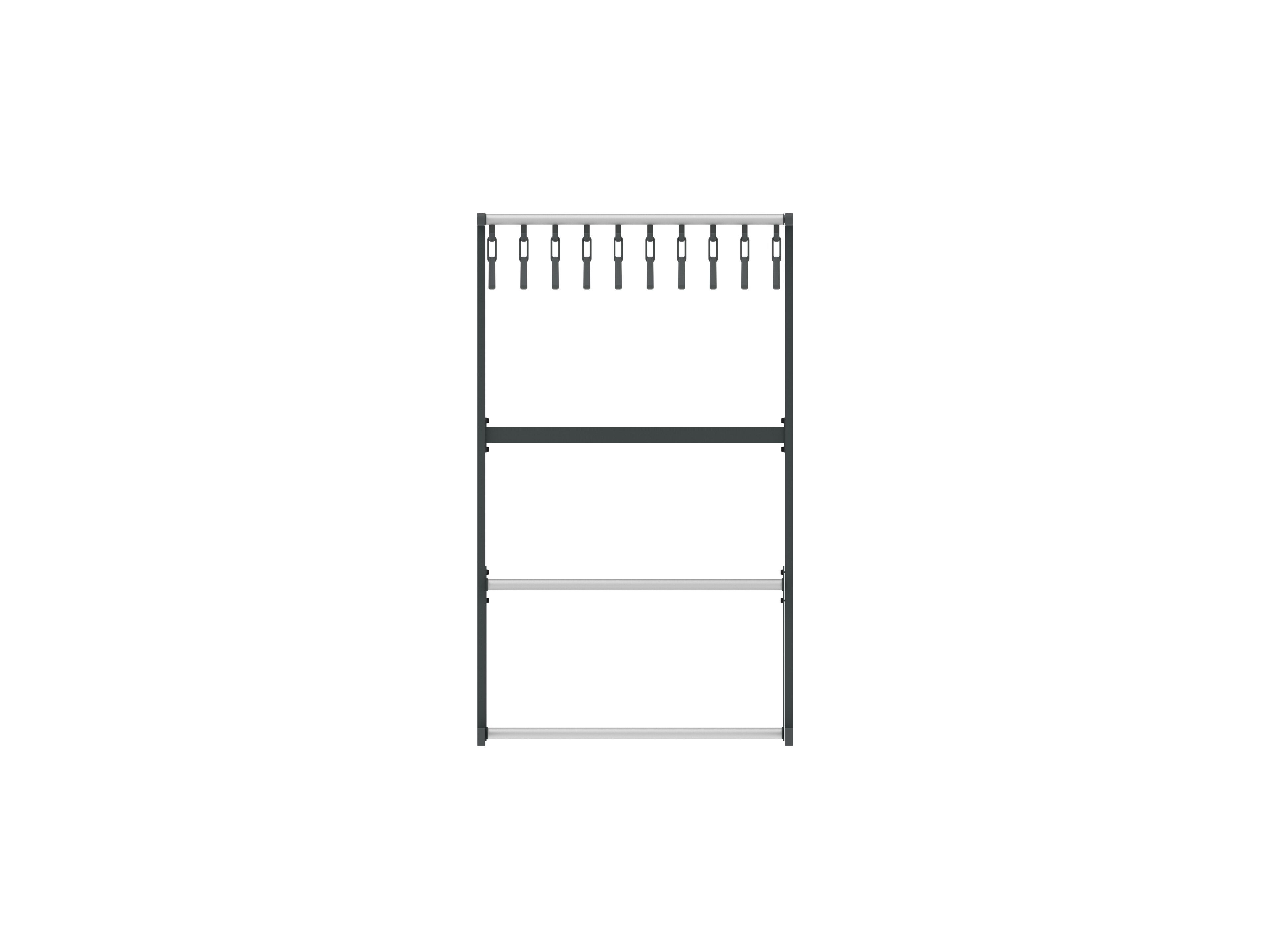 Стальная вешалка с порошковым покрытием с держателем зонта FUNCTIONALS Tertio ARCH-00065587 - Вид №3
