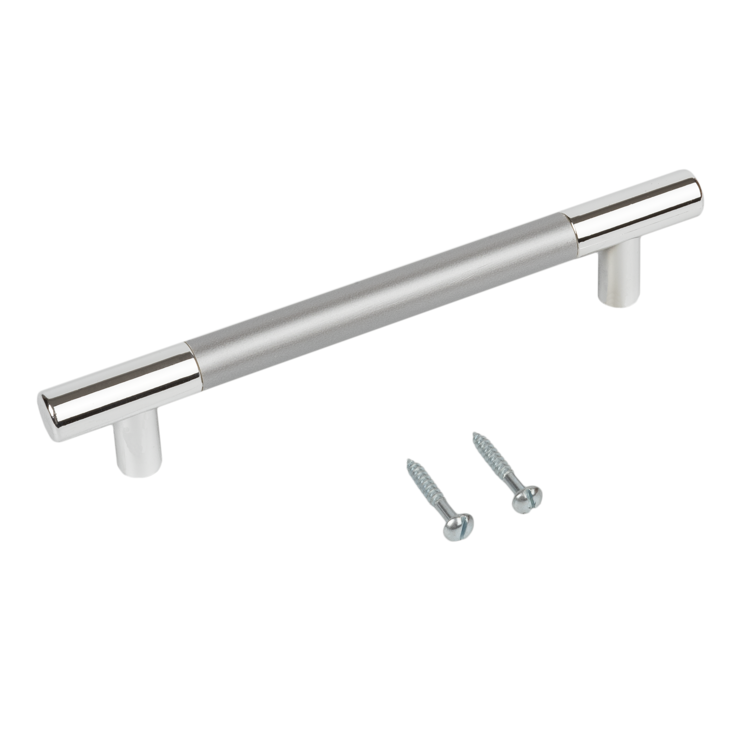 86728498 Ручка-скоба C-15 пластик 128 мм цвет металлик STLM-0070992 Santreyd  - Вид №3