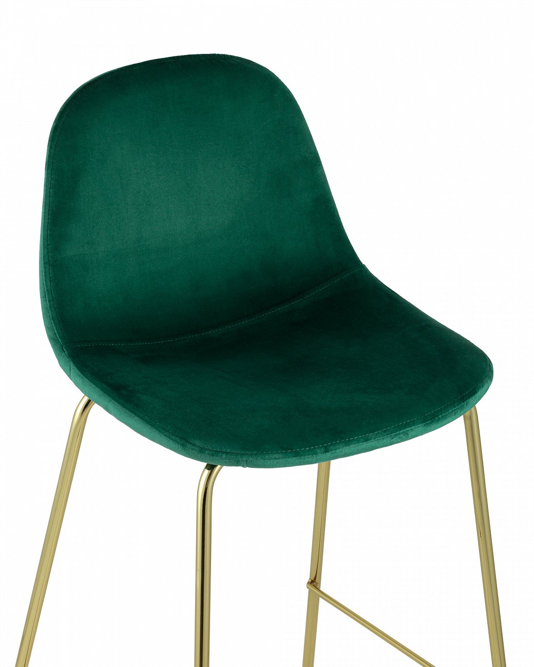 Стул барный со спинкой зеленый с золотыми ножками "Валенсия" STOOL GROUP  00-3881775 Зеленый  - Вид №4
