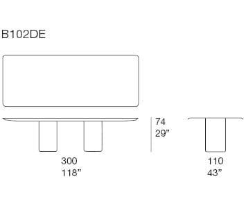 Прямоугольный обеденный стол Paola Lenti GON ARCH-00043956 - Вид №3