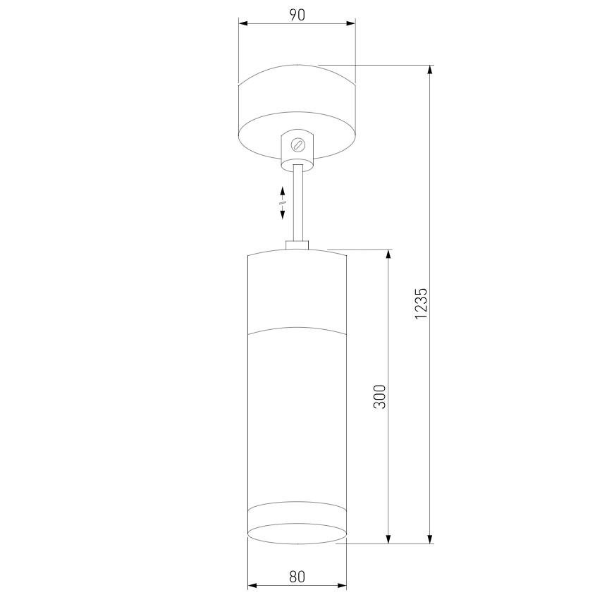 Подвесной светильник Eurosvet Double Topper 50135/1 LED хром/черный EUROSVET DOUBLE TOPPER 223280 Черный  - Вид №1