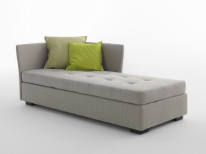 Одноместный диван-кровать из ткани